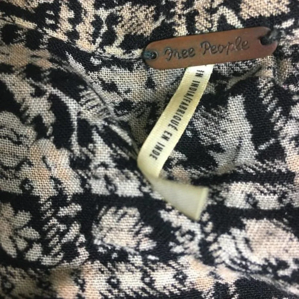 Free People Plaid Floral Caravan Top - Picture 5 of 11